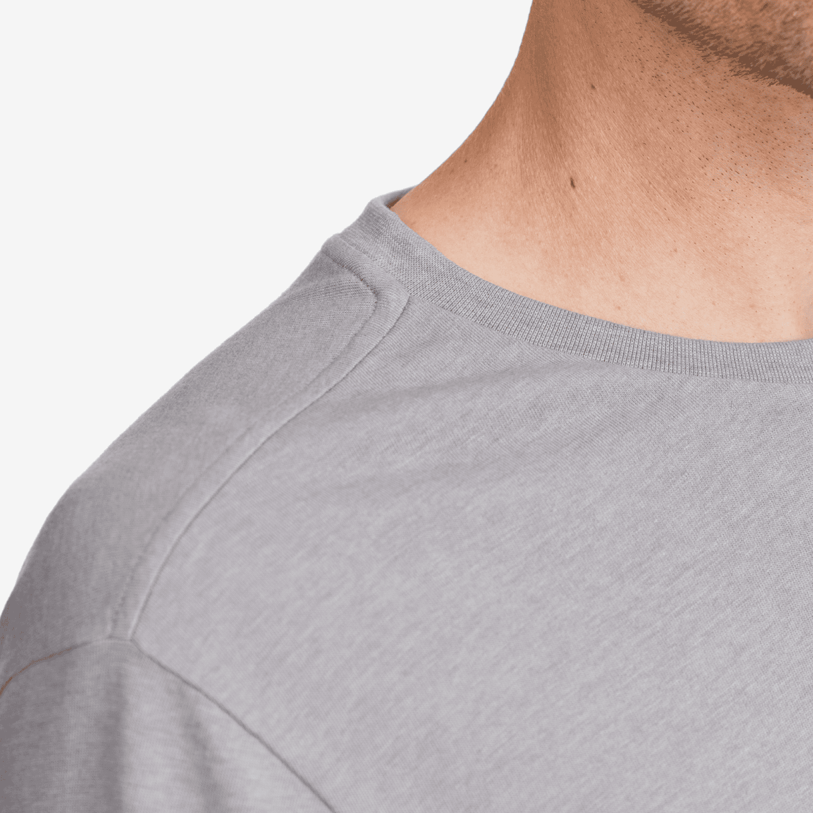 Men's Soft Merino Tee - Medium Grey - Image 2