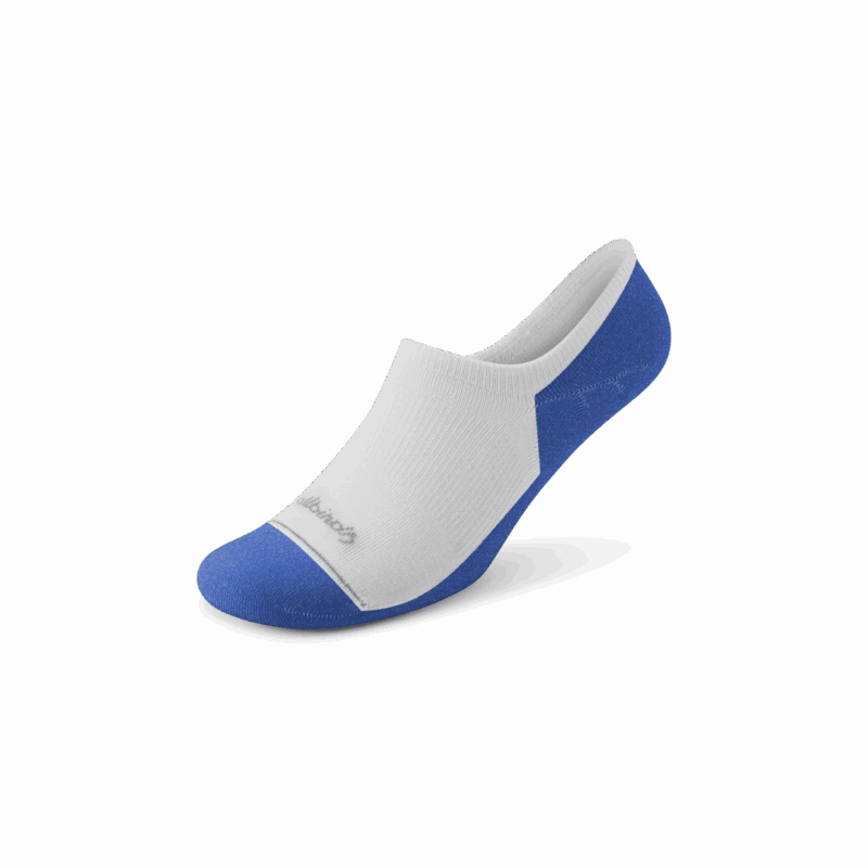 Anytime No Show Sock - Blizzard/Royal Blue