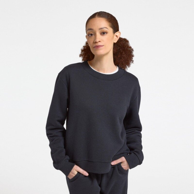 Women's Merino Blend Sweatshirt - True Black