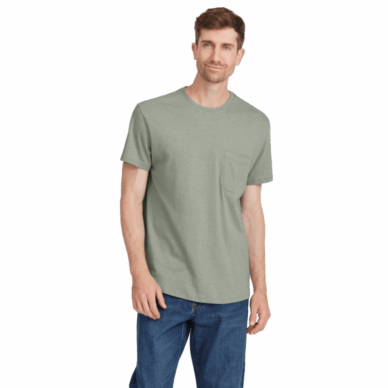 Men's Soft Merino Tee - Hazy Pine