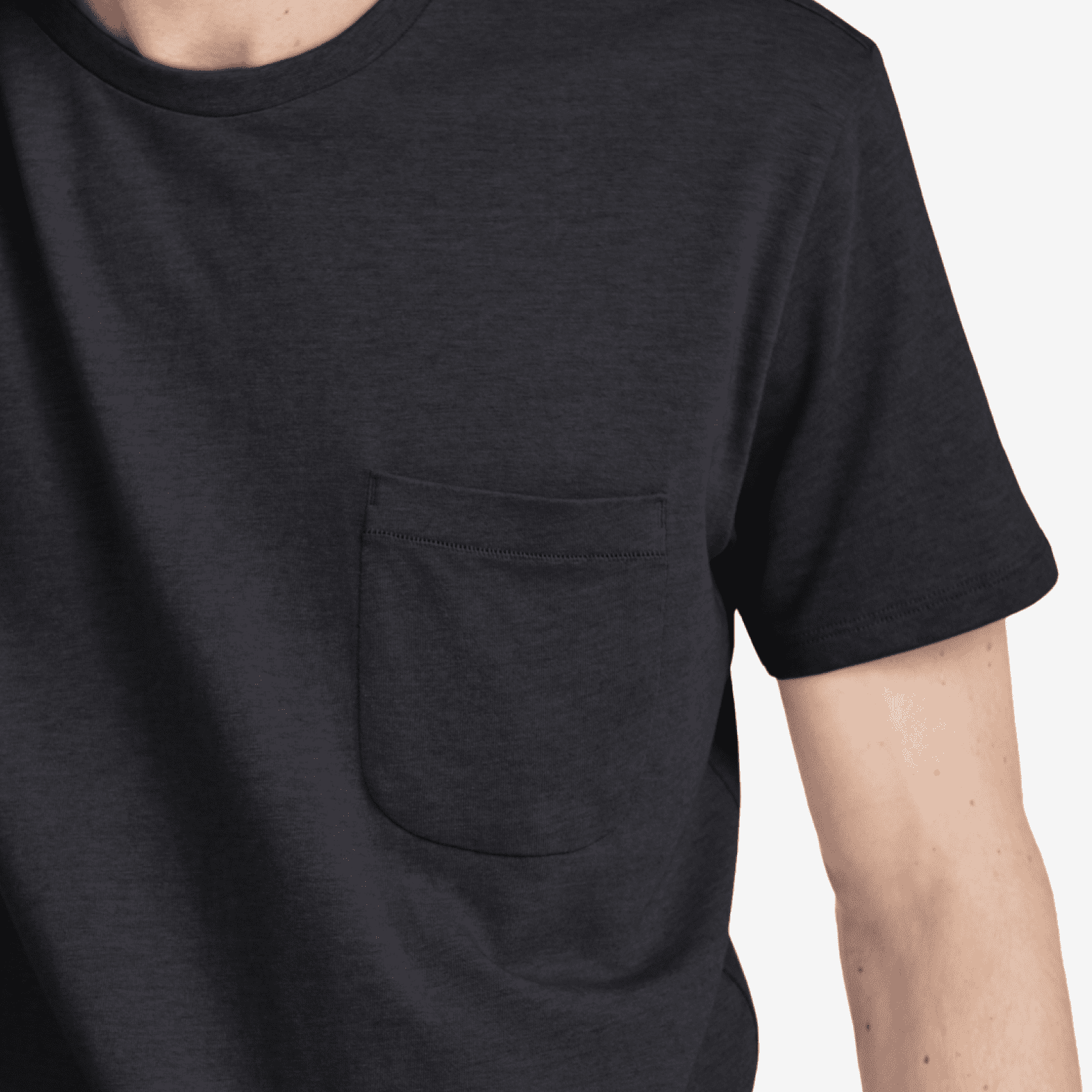 Men's Soft Merino Tee - Natural Black - Image 3