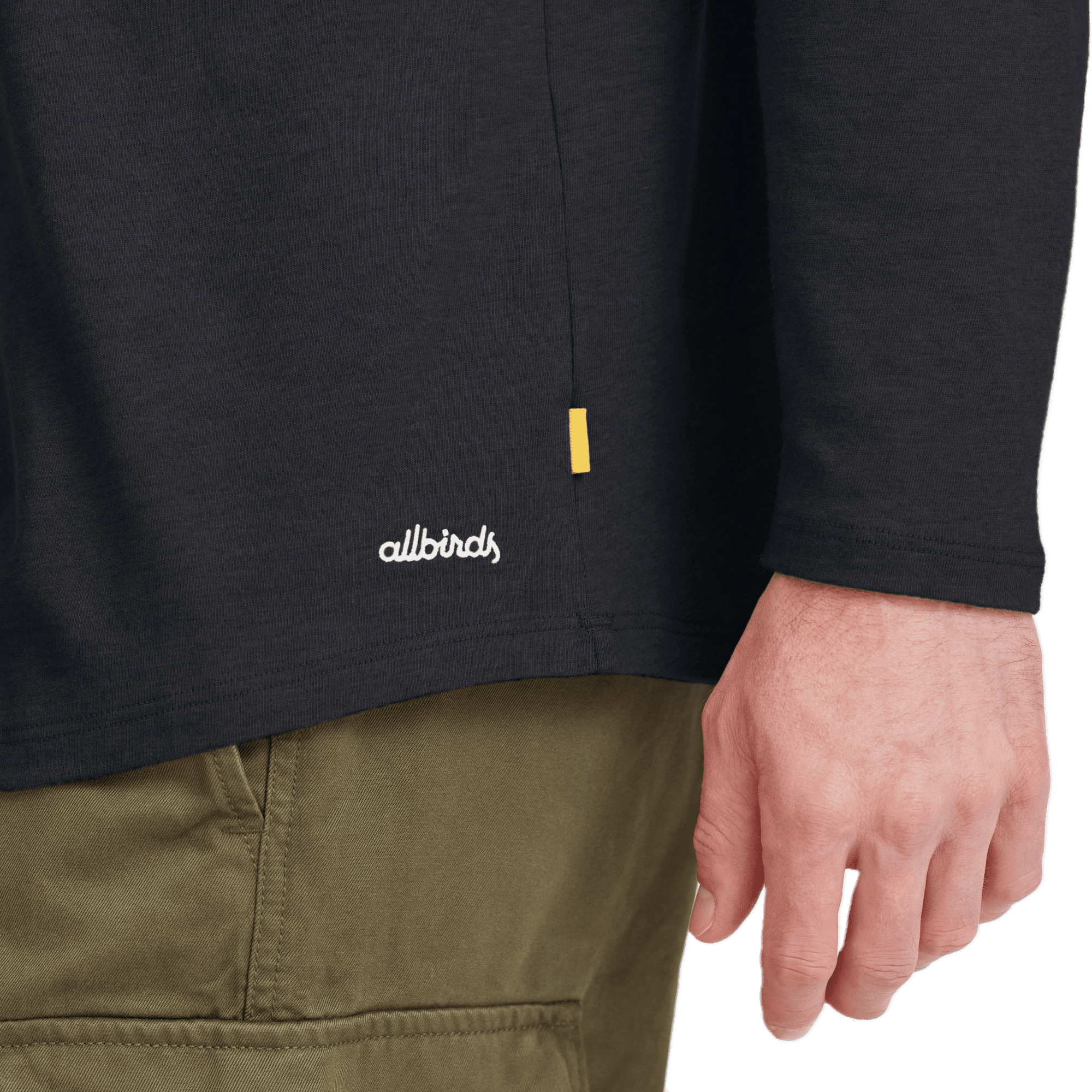 Men's Soft Merino Long Sleeve Tee - True Black - New Edition - Image 4