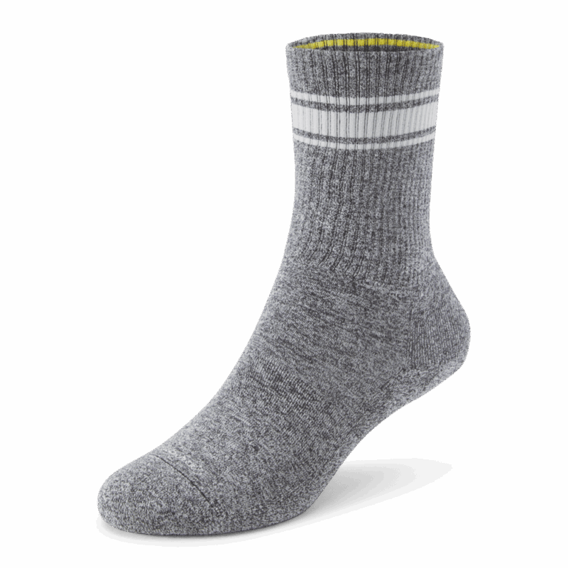 Anytime Crew Sock - Natural Grey Heather/Light Grey