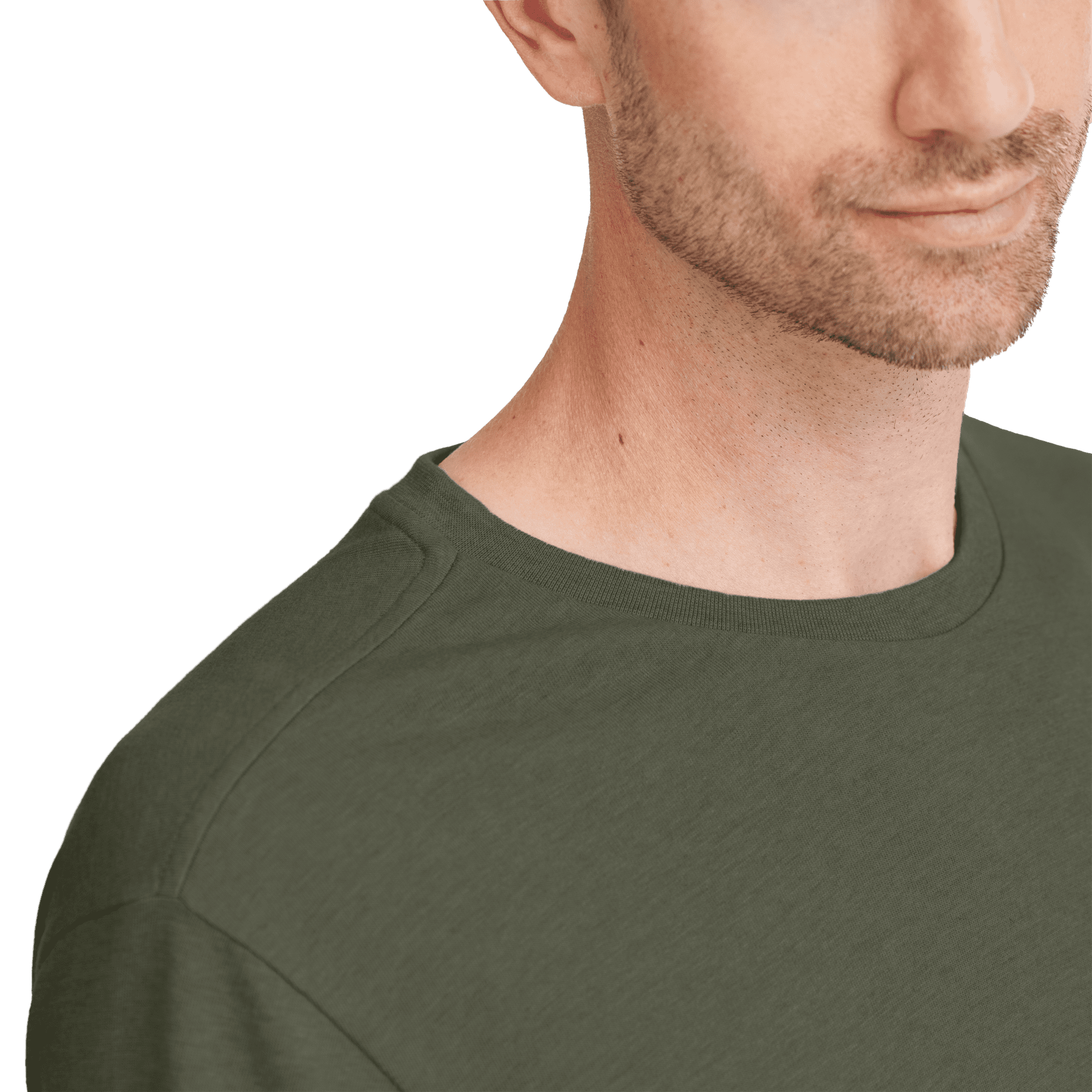 Men's Soft Merino Tee - Thunder Green - Image 2