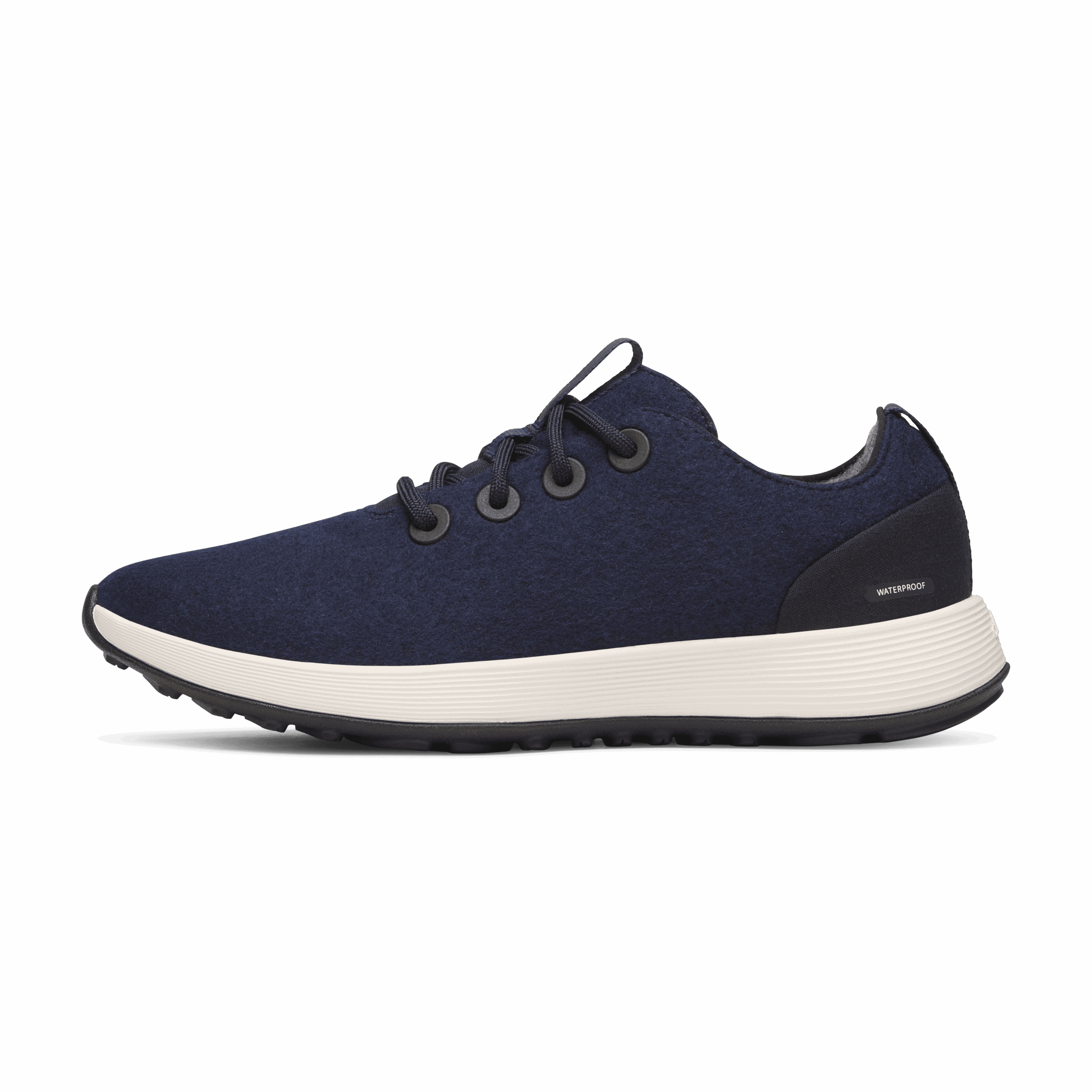 Men's Wool Runner NZ Waterproof - Dark Navy (Natural White Sole)