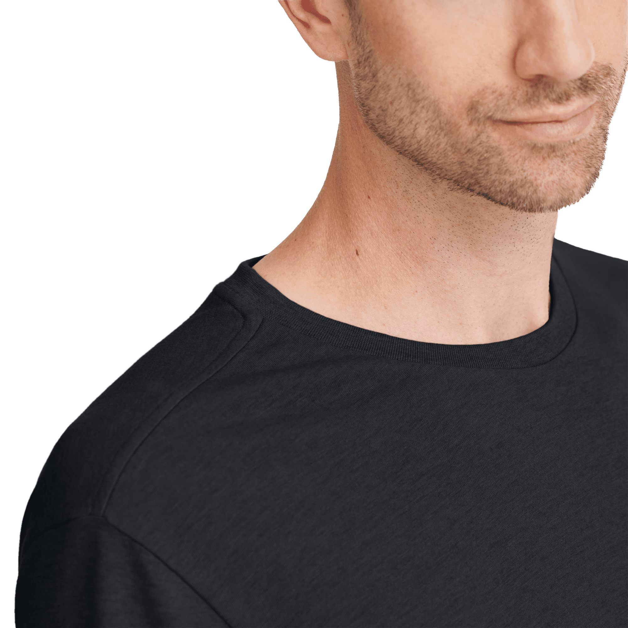 Men's Soft Merino Tee - True Black - Image 2