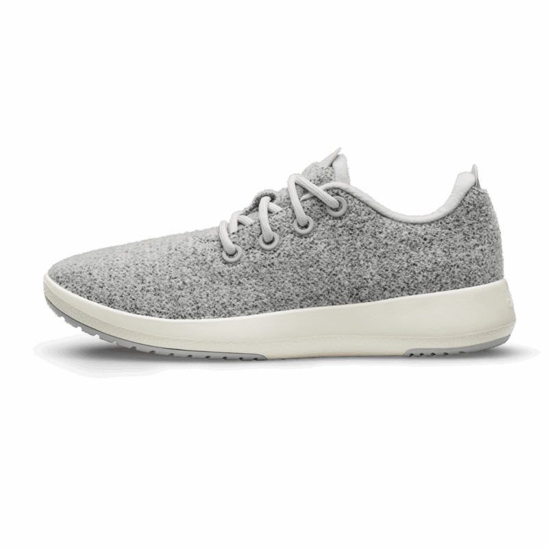 Women's Wool Runner Mizzle - Light Grey (Natural White Sole)