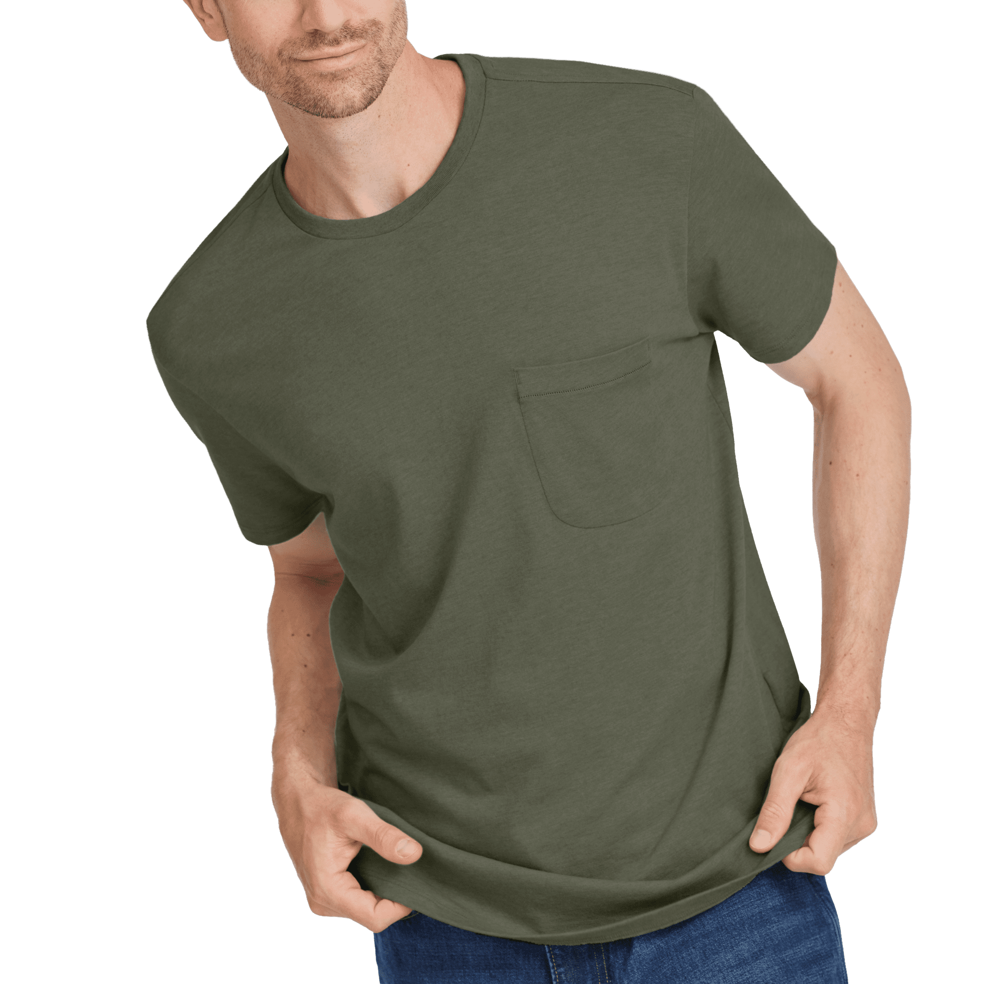 Men's Soft Merino Tee - Thunder Green - Image 3