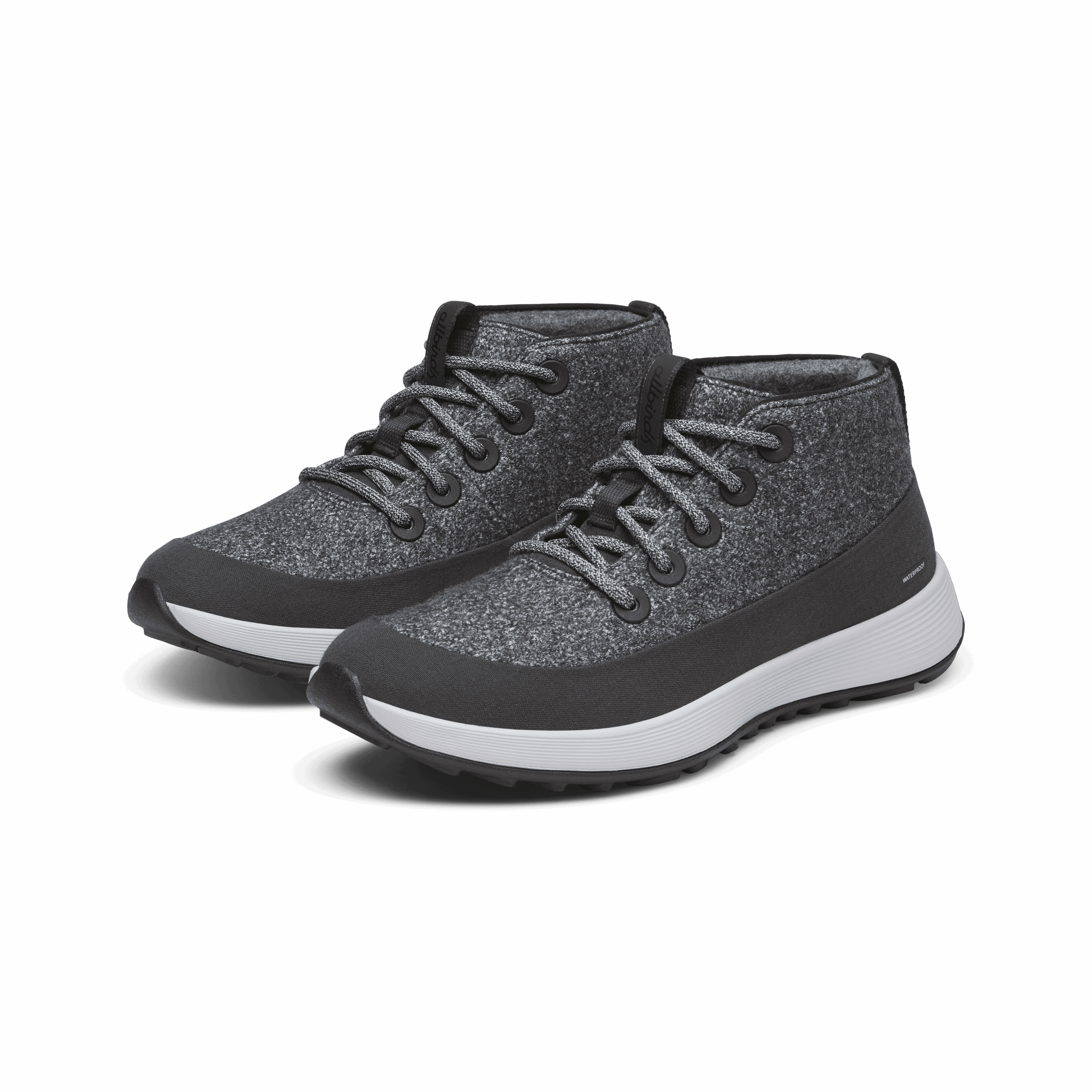 Men's Wool Runner NZ Mid Waterproof - Dark Grey (Light Grey Sole) - Image 5