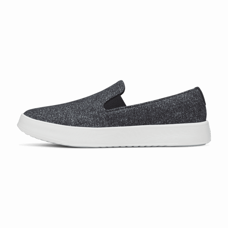 Men's Wool Cruiser Slip On - Dark Grey (Light Grey Sole)