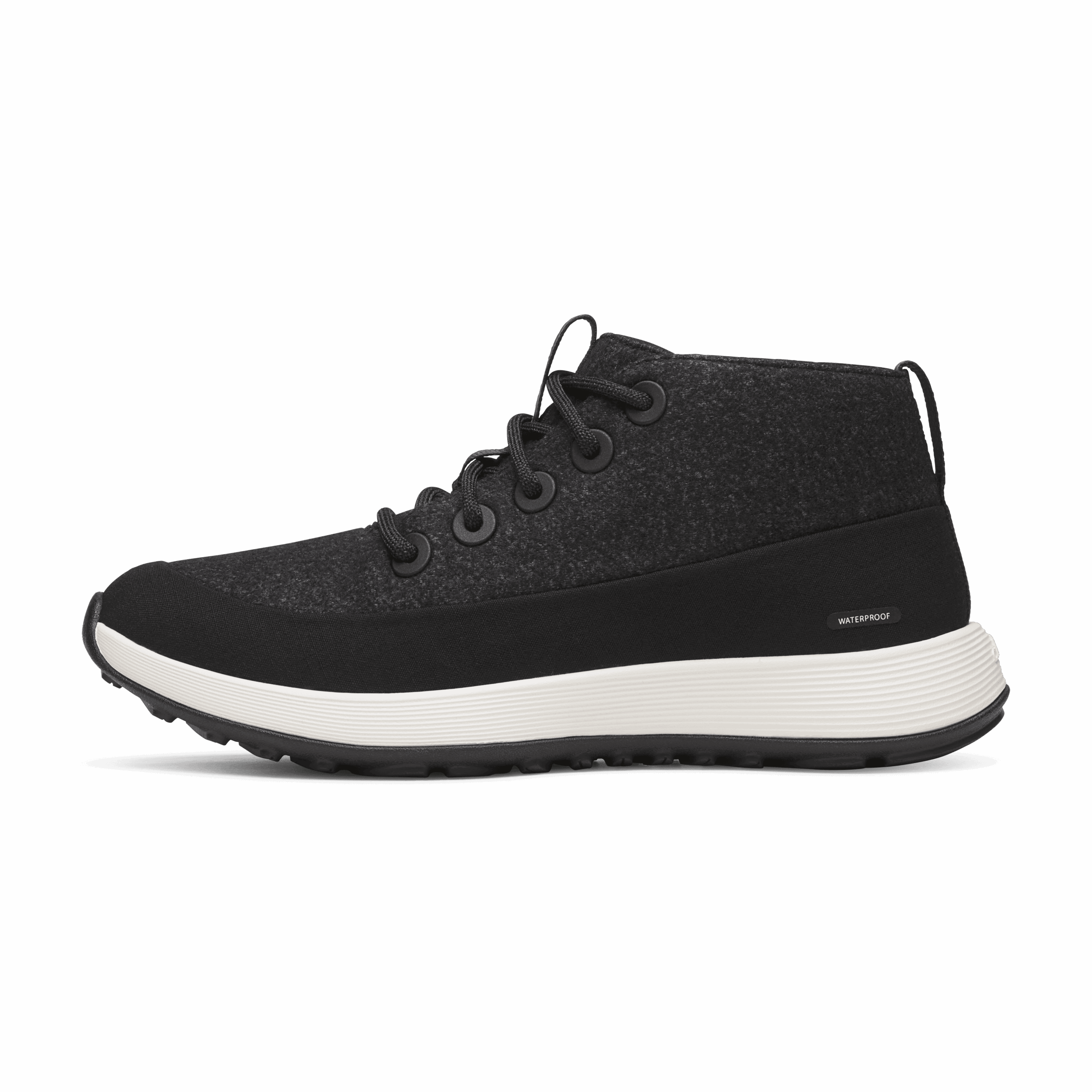 Women's Wool Runner NZ Mid Waterproof - Natural Black (Natural White Sole)