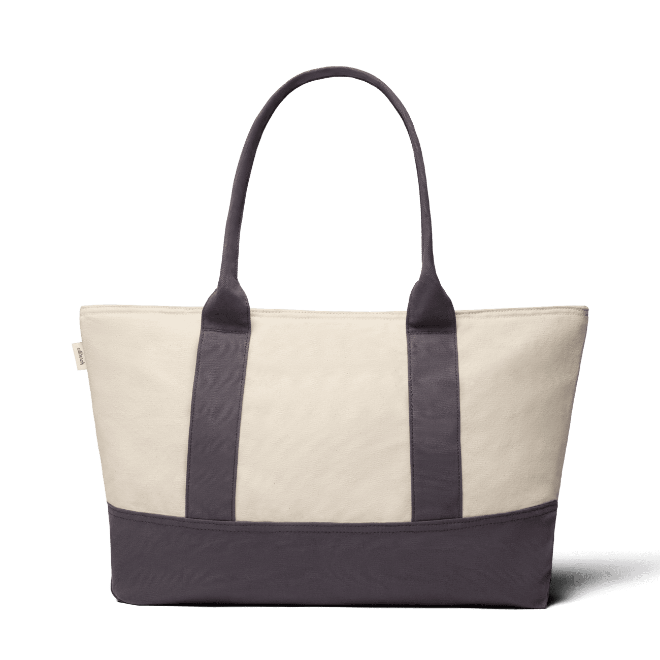 Canvas Tote Bag - Natural White/Natural Grey - Image 2