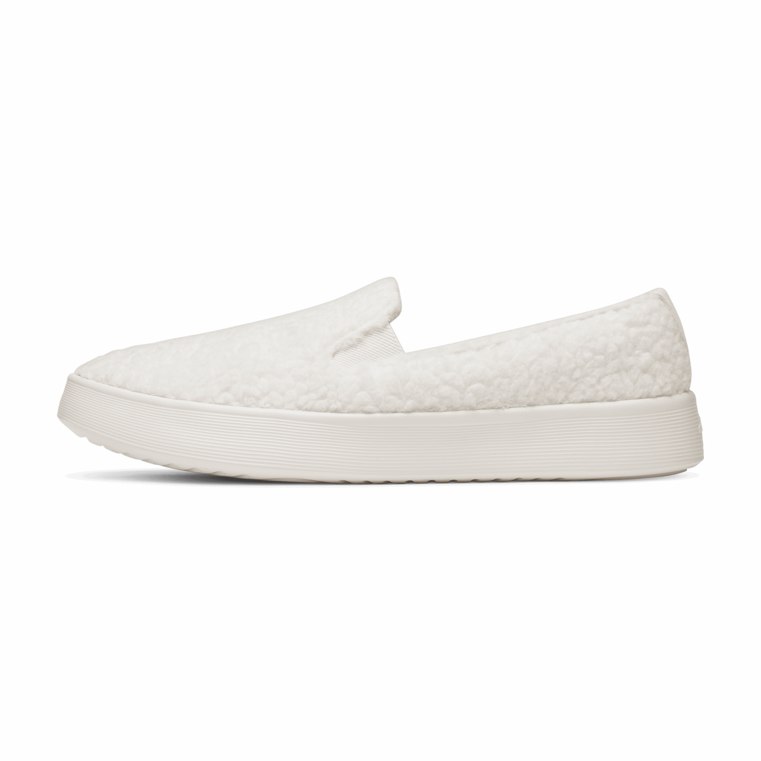Men's Wool Cruiser Slip On Fluff - Natural White (Natural White Sole)