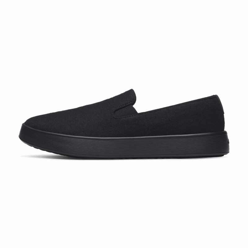 Women's Wool Cruiser Slip On - Natural Black (Natural Black Sole)