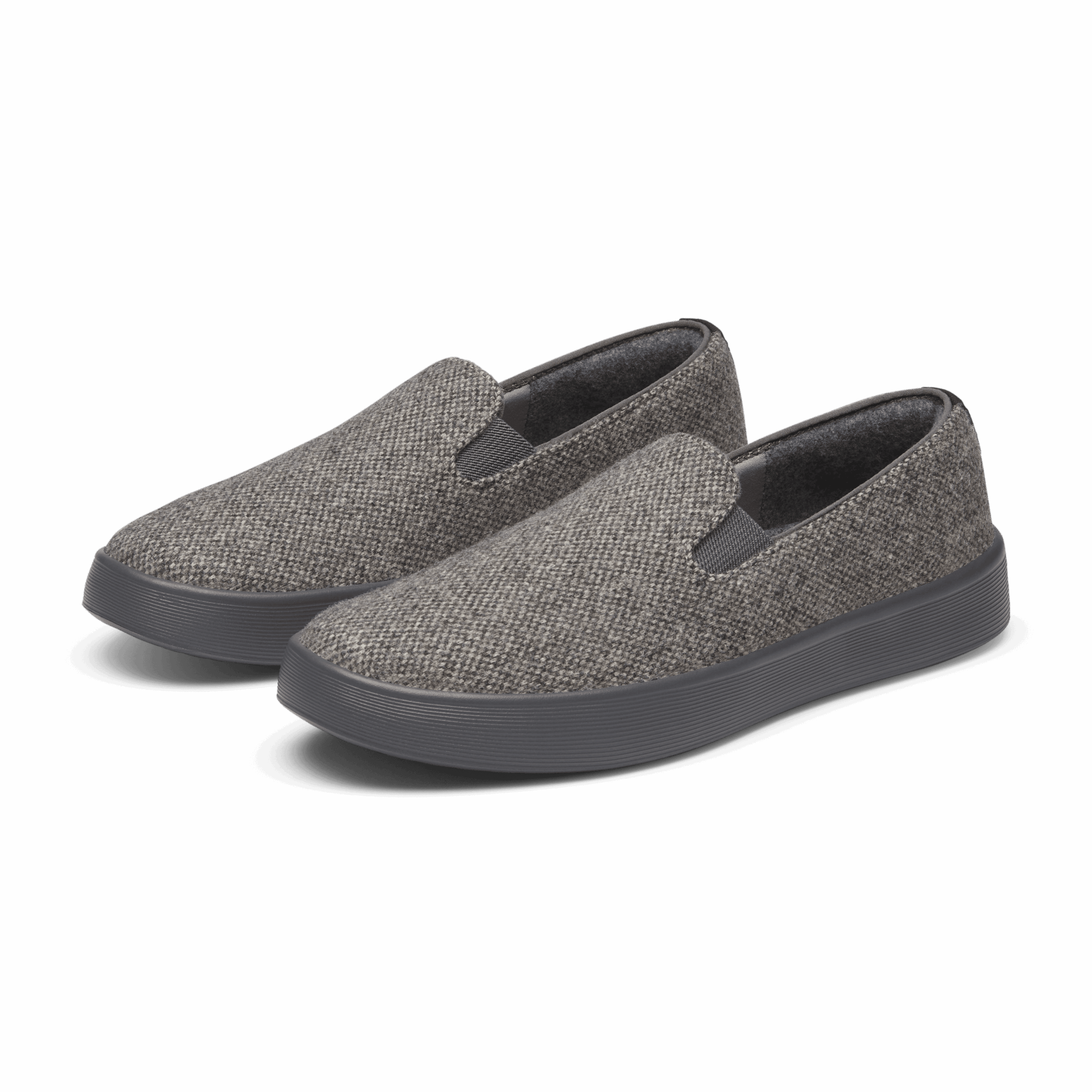 Men's Cruiser Slip On Tweed - Dark Grey (Stormy Grey Sole) - Image 5