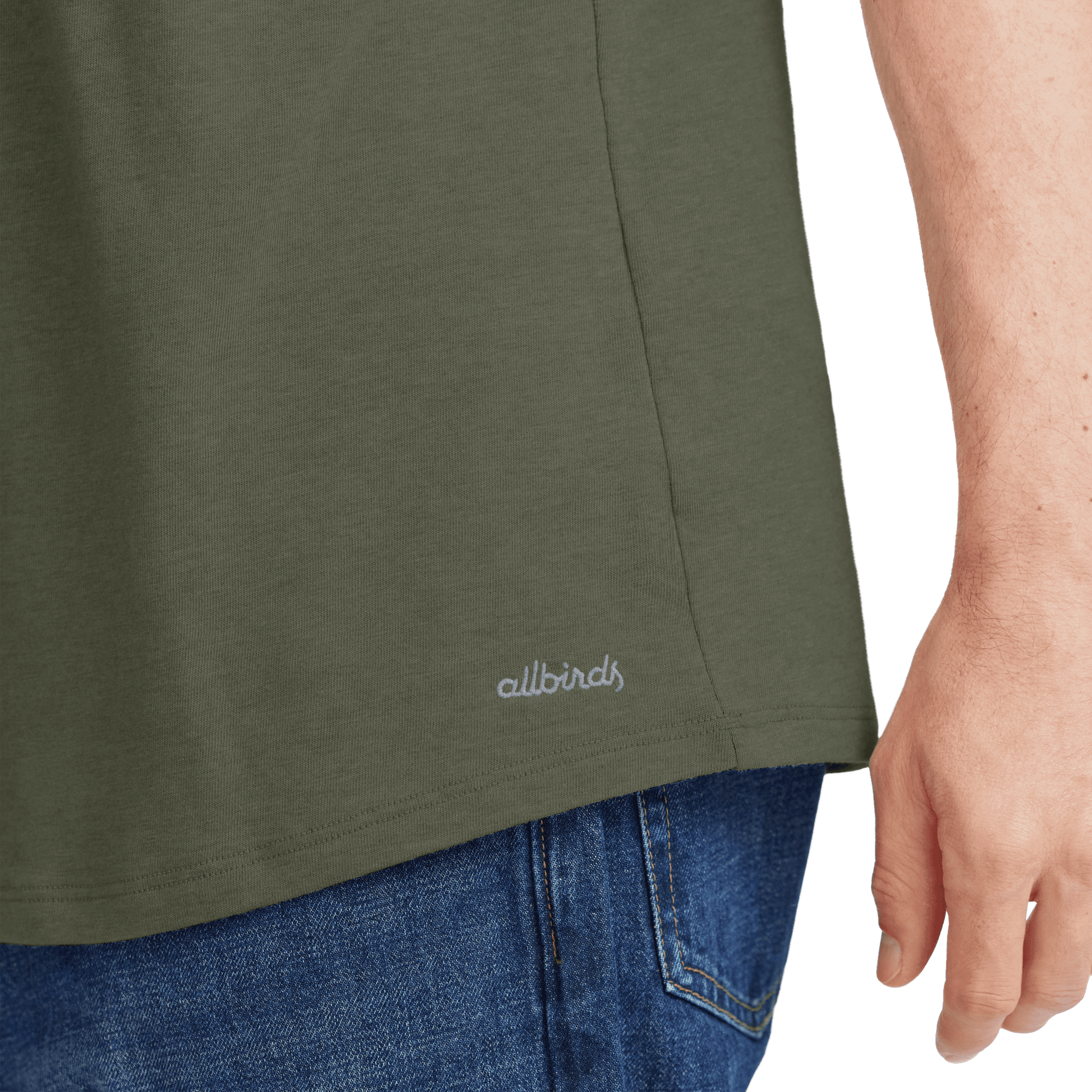 Men's Soft Merino Tee - Thunder Green - Image 4
