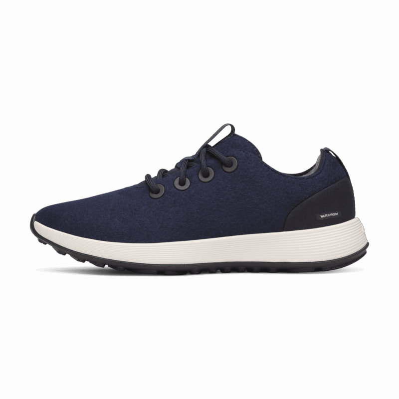 Women's Wool Runner NZ Waterproof - Dark Navy (Natural White Sole)