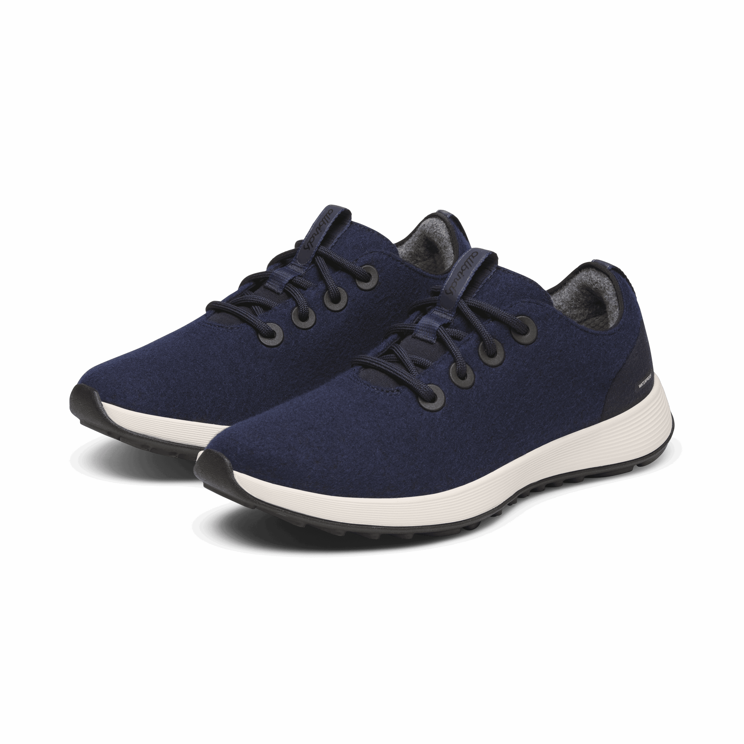 Men's Wool Runner NZ Waterproof - Dark Navy (Natural White Sole) - Image 5
