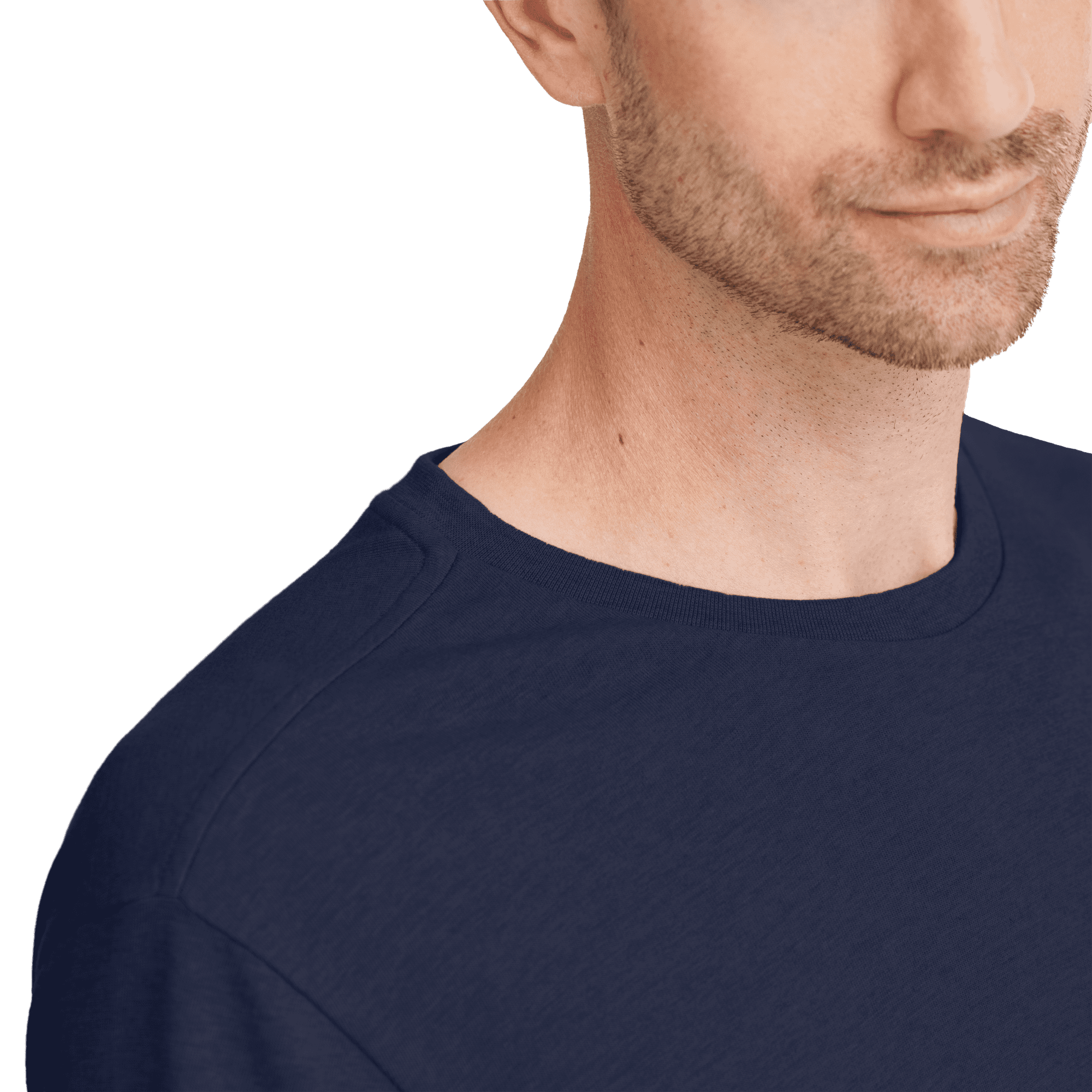 Men's Soft Merino Tee - Deep Navy - Image 2