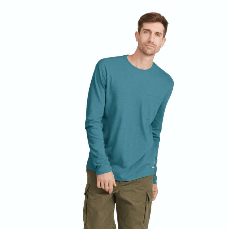 Men's Soft Merino Long Sleeve Tee - Chasm Teal