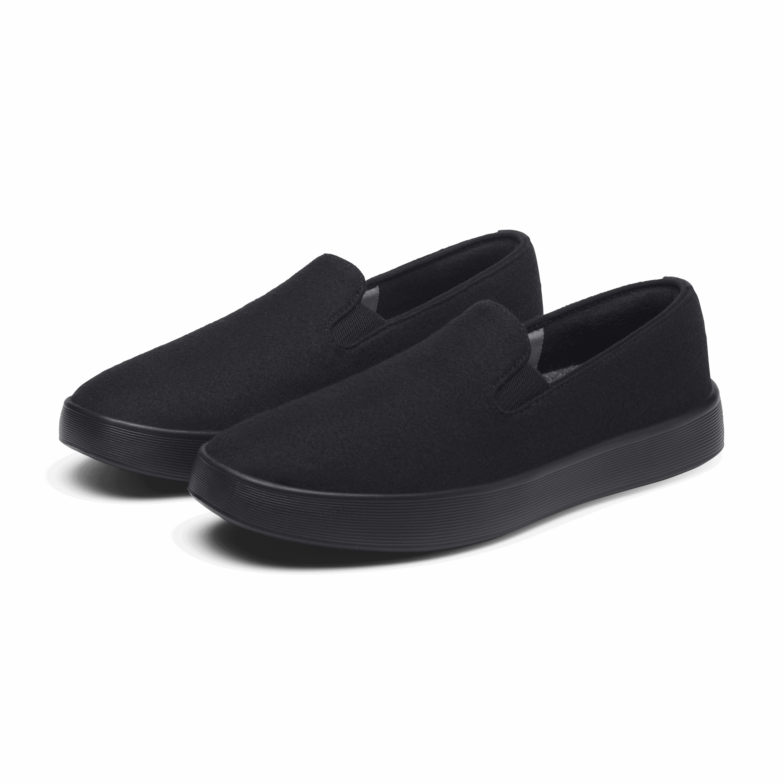 Men's Wool Cruiser Slip On - Natural Black (Natural Black Sole) - Image 5