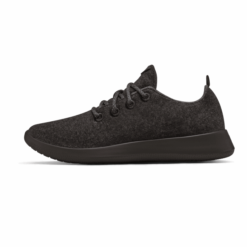 Women's Wool Runner - Natural Black (Black Sole)
