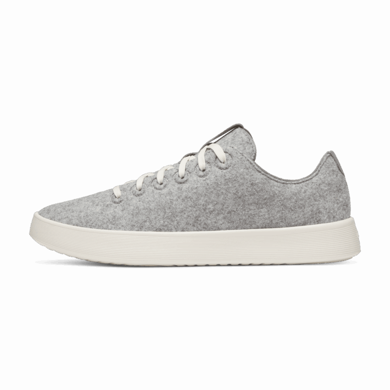 Men's Wool Cruiser - Light Grey (Natural White Sole)