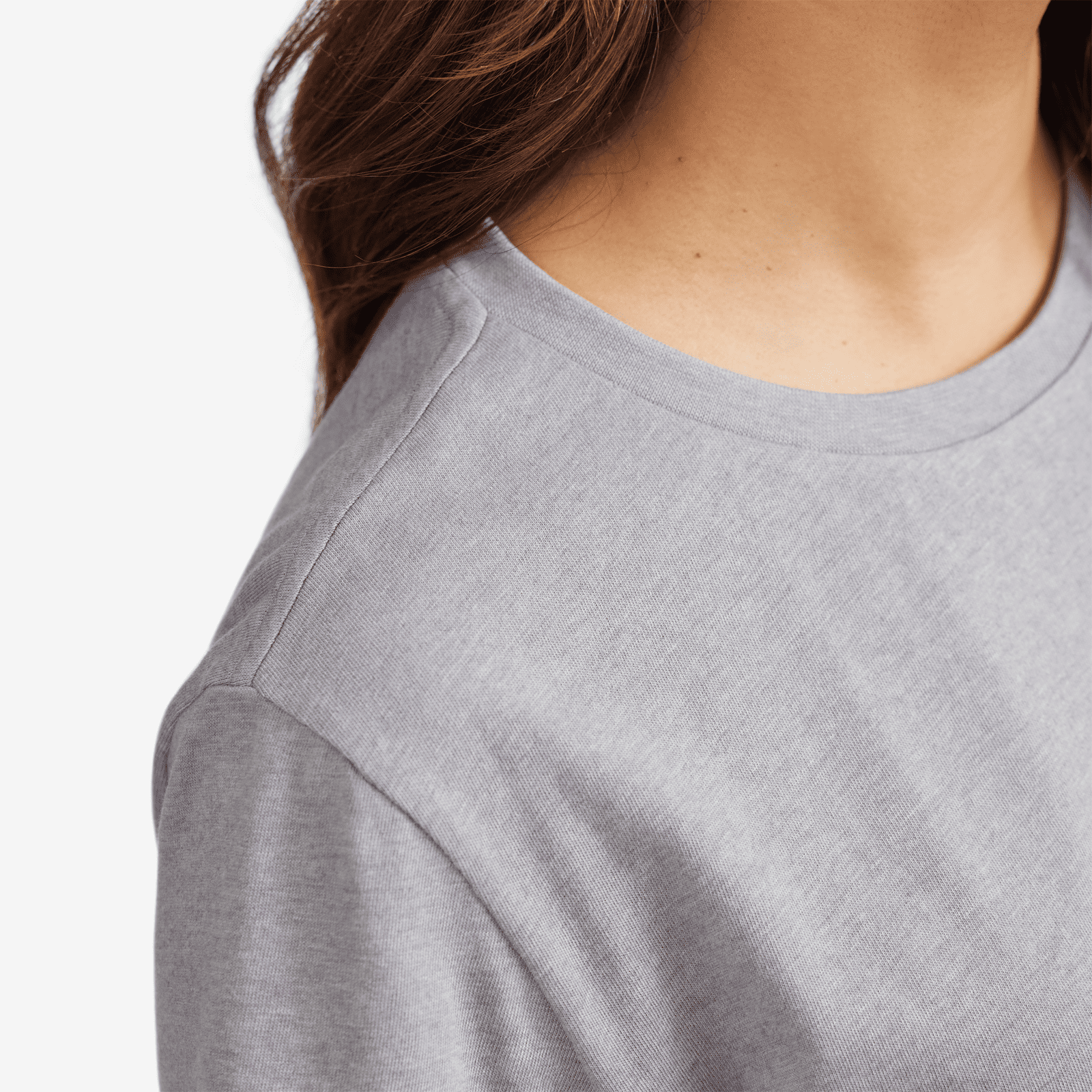 Women's Soft Merino Tee - Medium Grey - Image 3