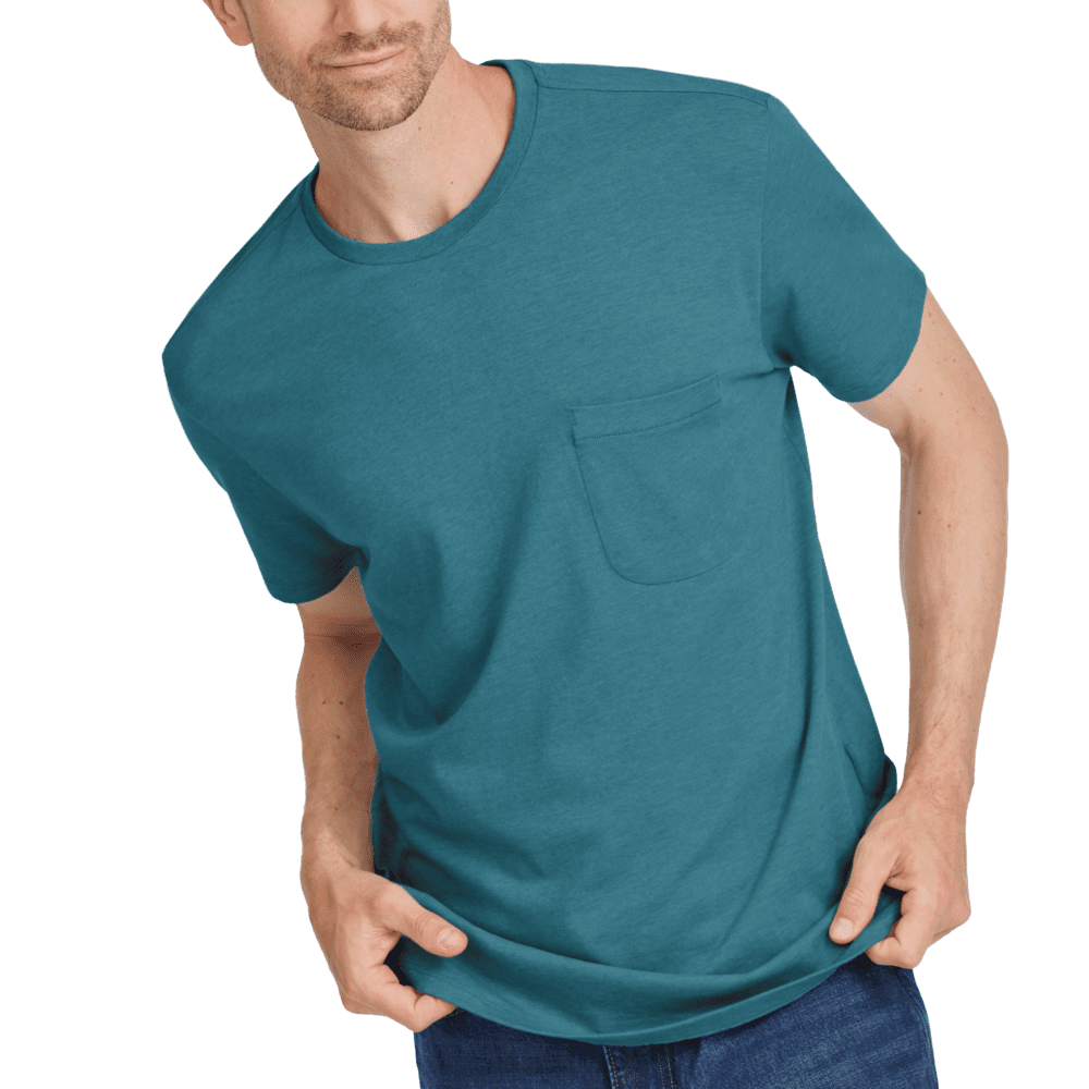 Men's Soft Merino Tee - Chasm Teal - Image 3