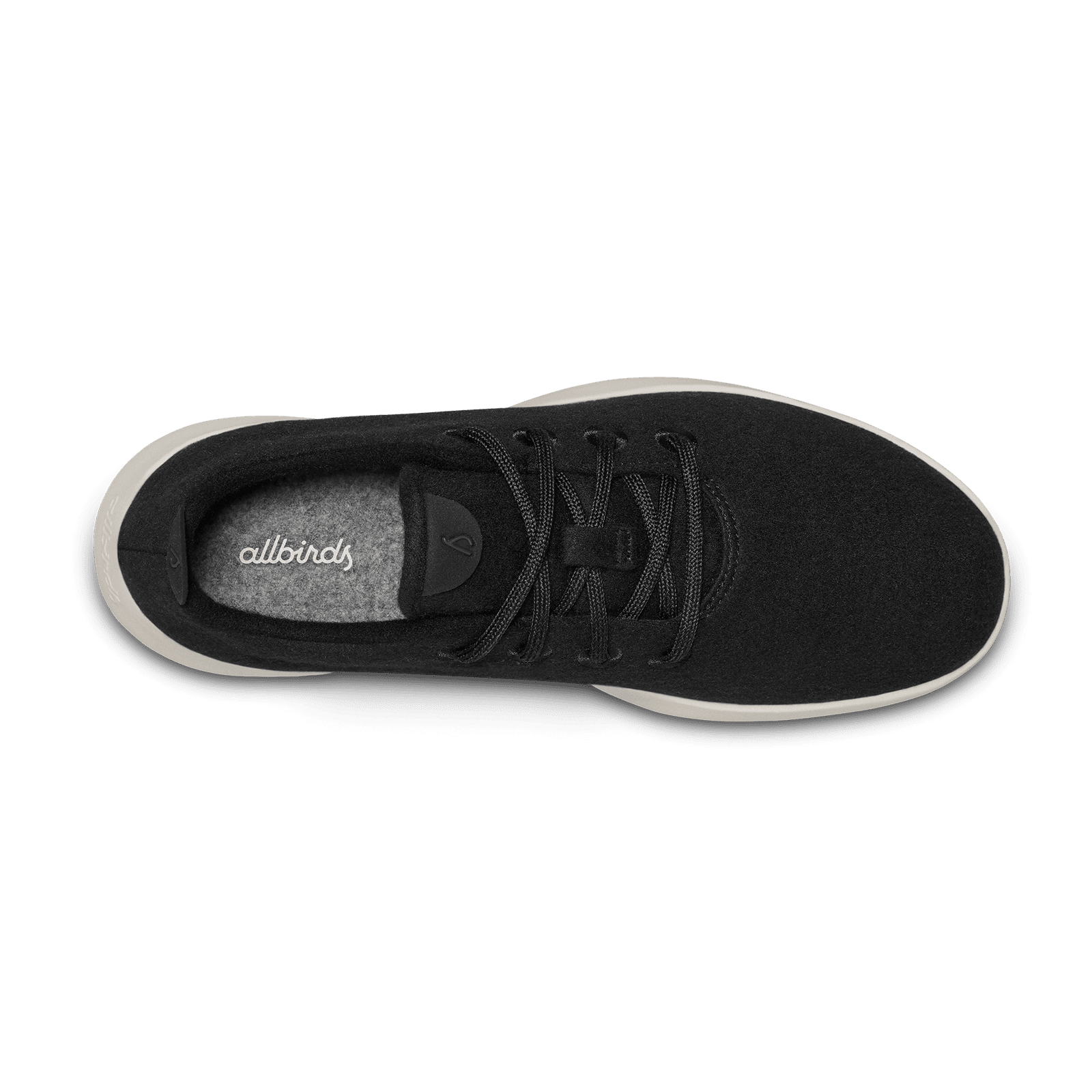 Men's Wool Runner - True Black (Cream Sole) - Image 3