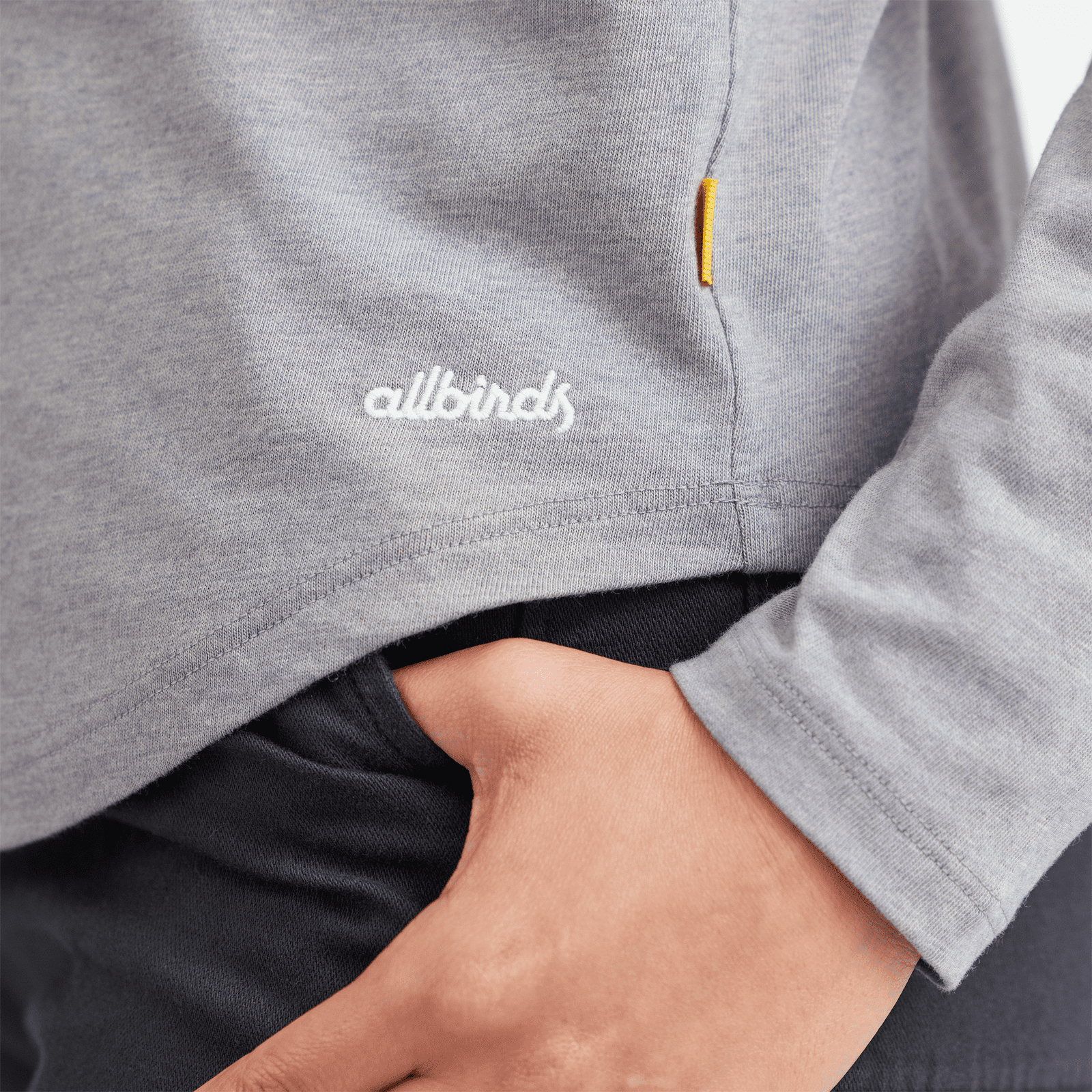 Women's Soft Merino Long Sleeve Tee - Medium Grey - Image 4