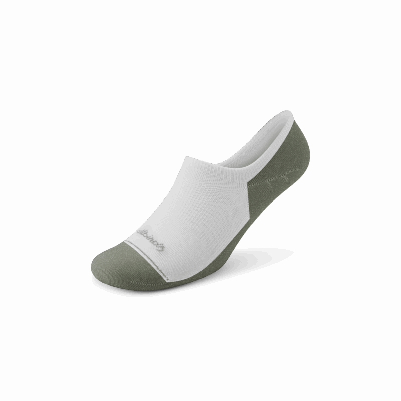 Anytime No Show Sock - Blizzard/Thunder Green