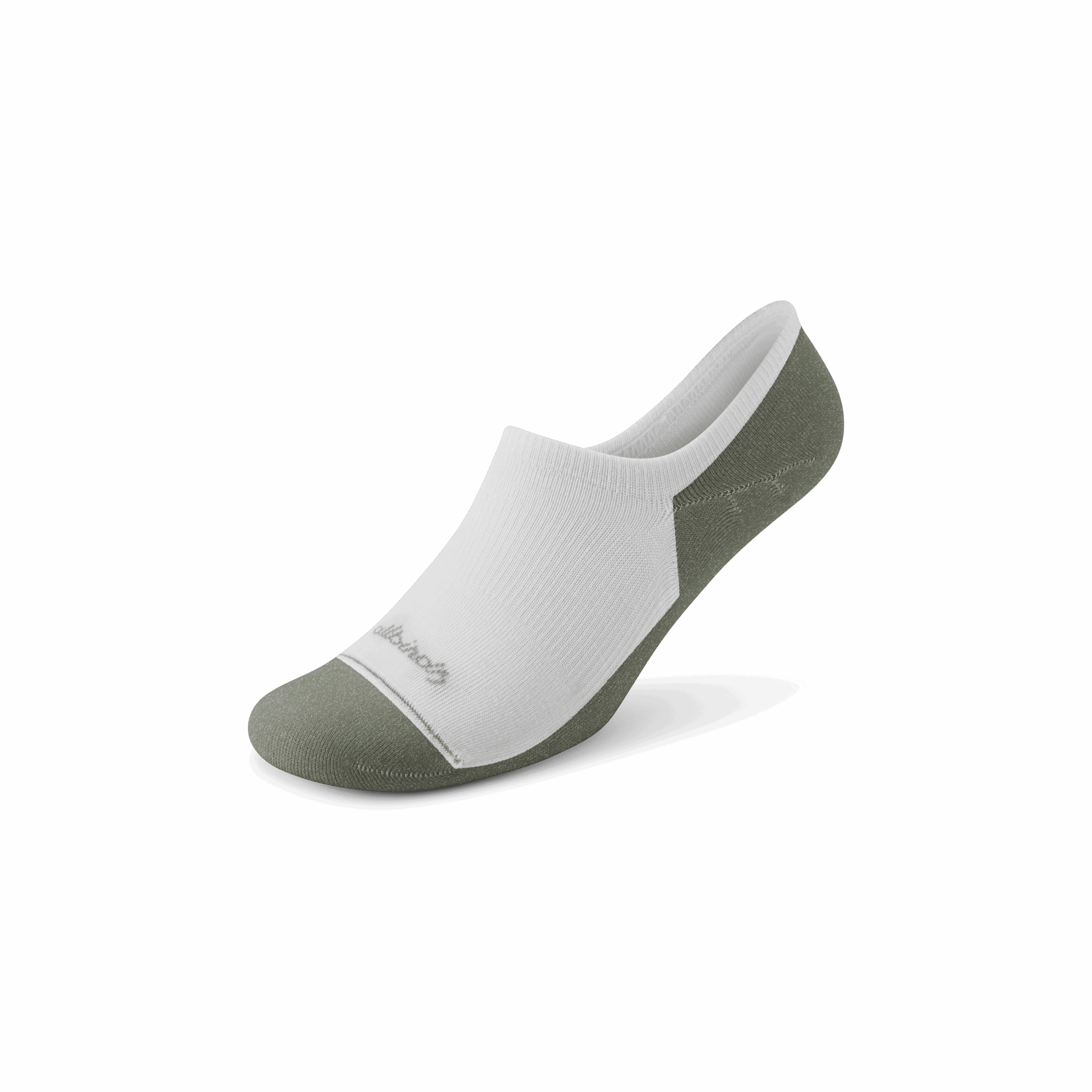 Anytime No Show Sock - Blizzard/Thunder Green