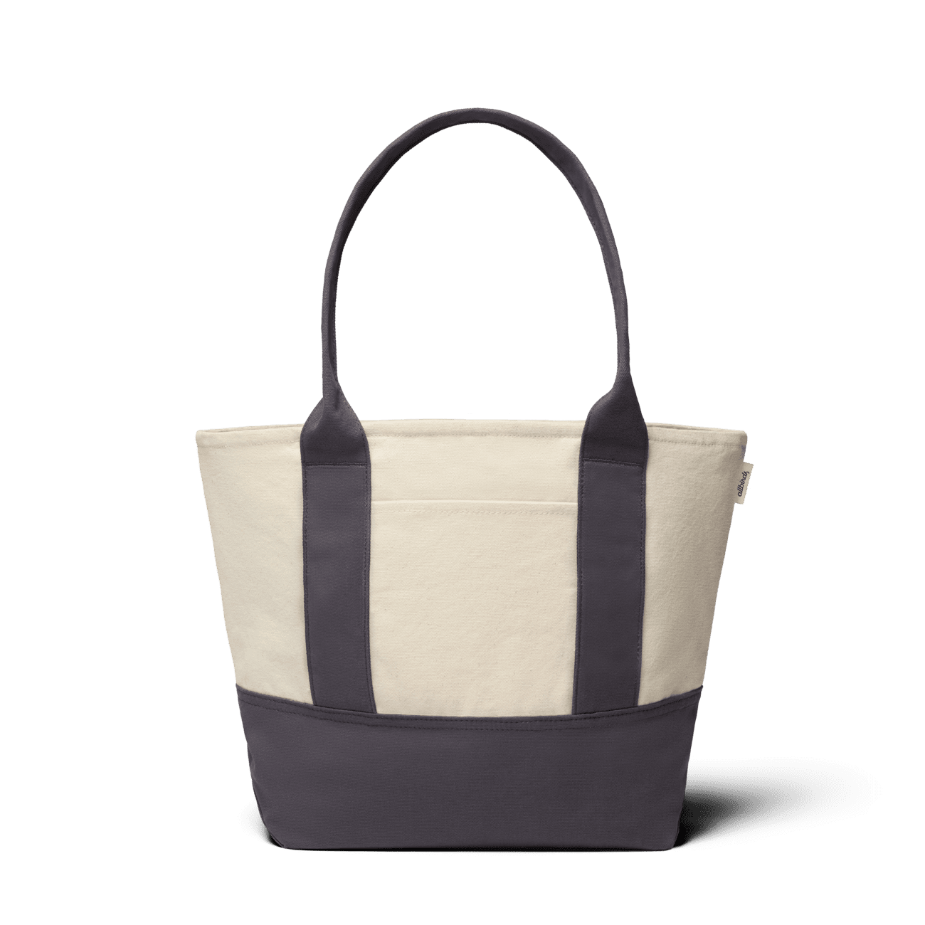 Mini Canvas Tote Bag - Natural White/Natural Grey