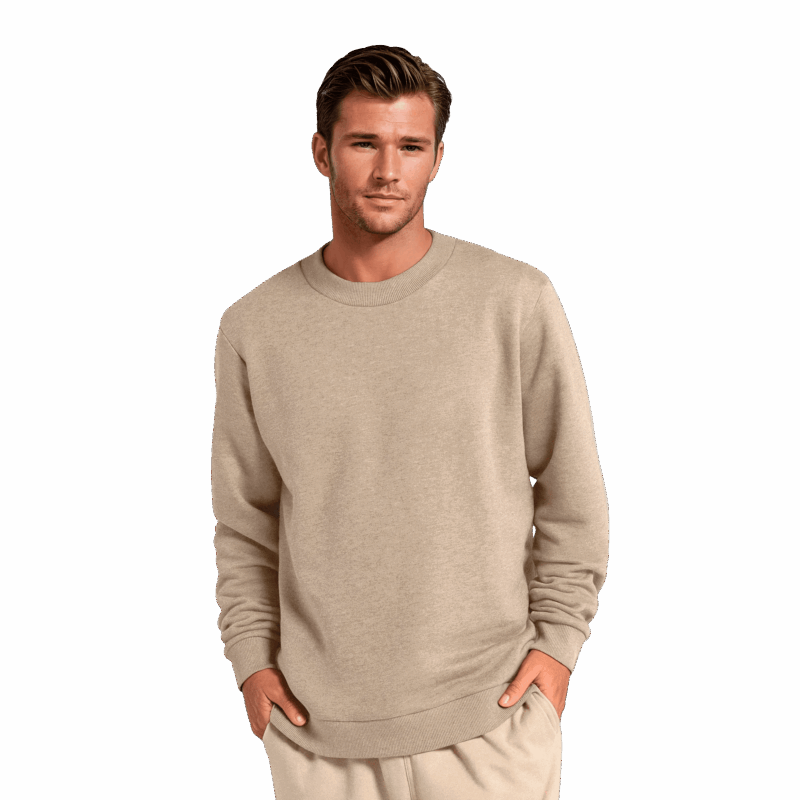 Men's Merino Blend Sweatshirt - Rugged Beige