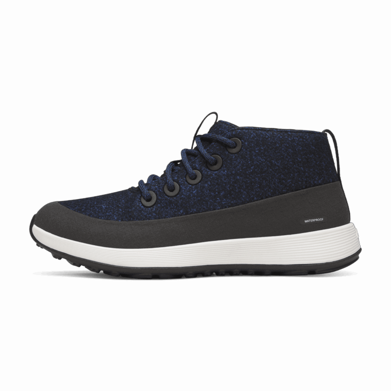 Women's Wool Runner NZ Mid Waterproof - Natural Black/Royal Blue (Barely Grey Sole)