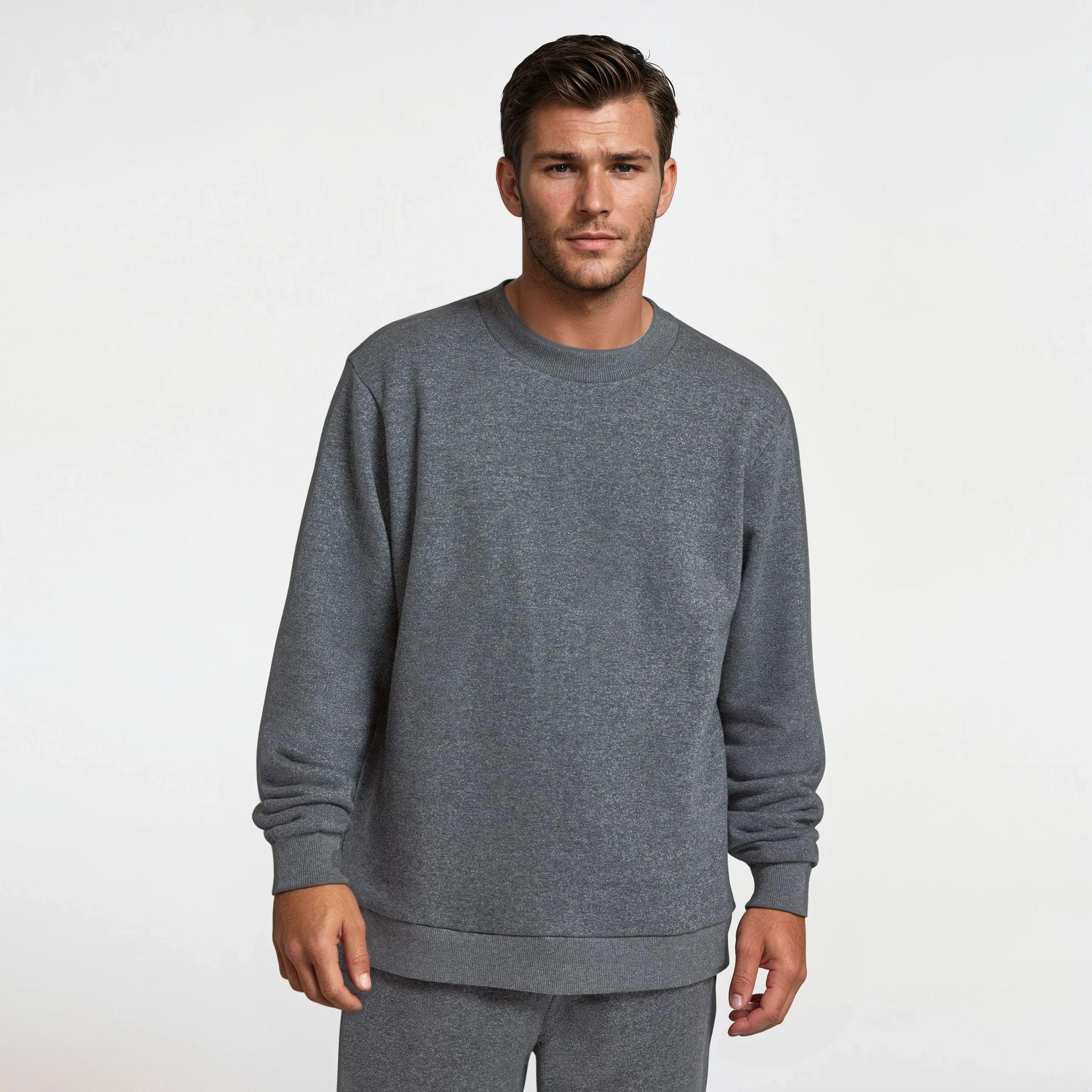 Men's Merino Blend Sweatshirt - Natural Grey Heather