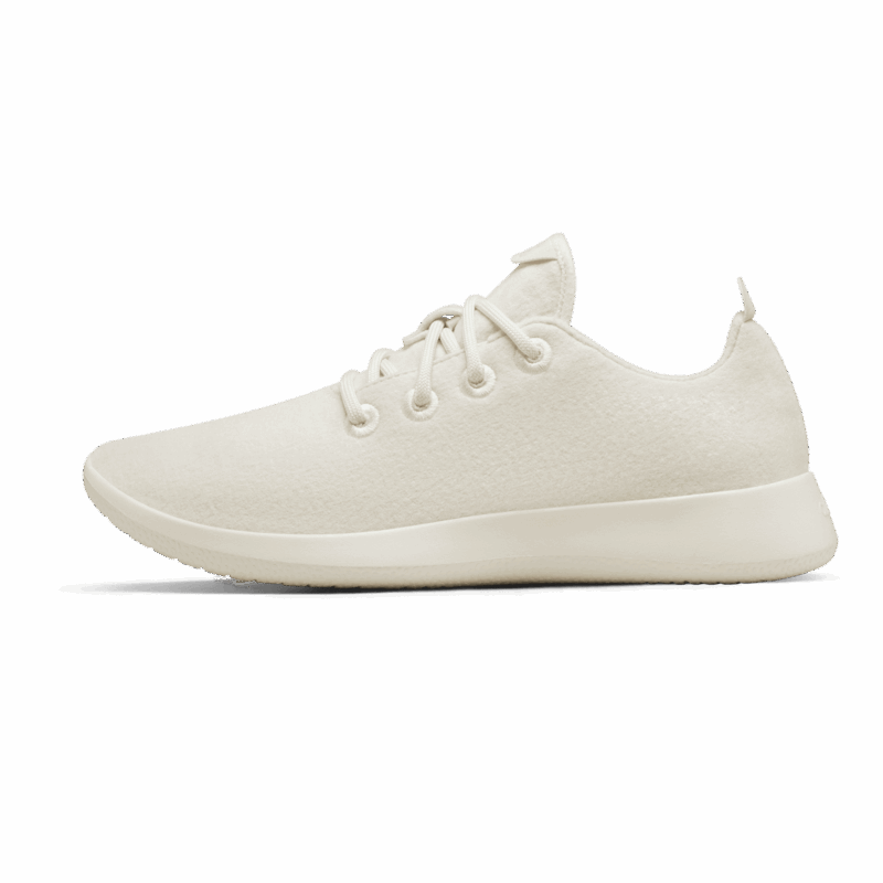 Women's Wool Runner - Natural White (Cream Sole)