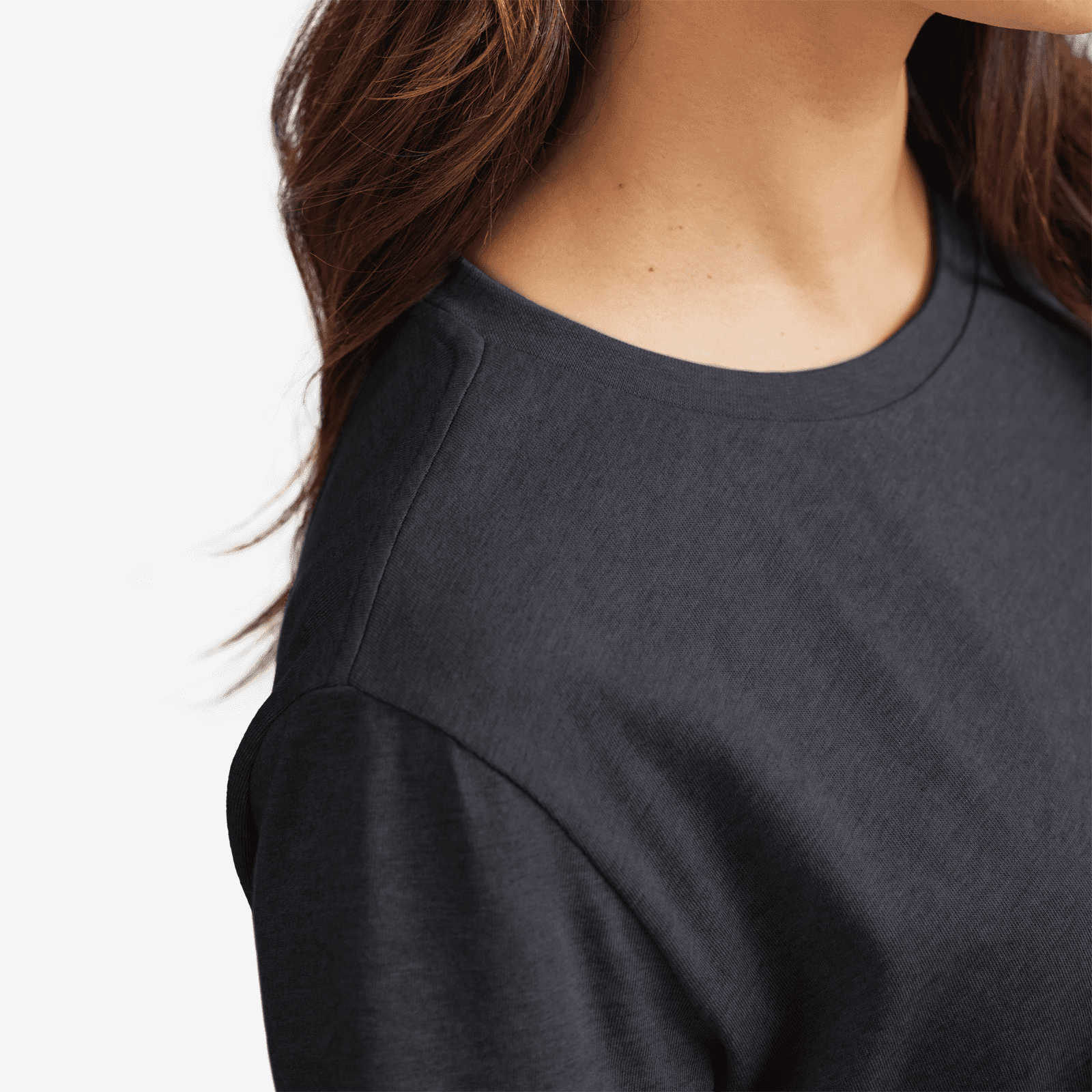 Women's Soft Merino Tee - Natural Black - Image 3