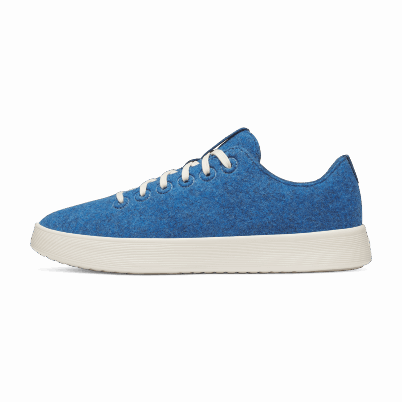 Men's Wool Cruiser - Sapphire Blue (Natural White Sole)