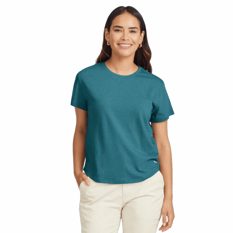 Women's Soft Merino Tee - Chasm Teal