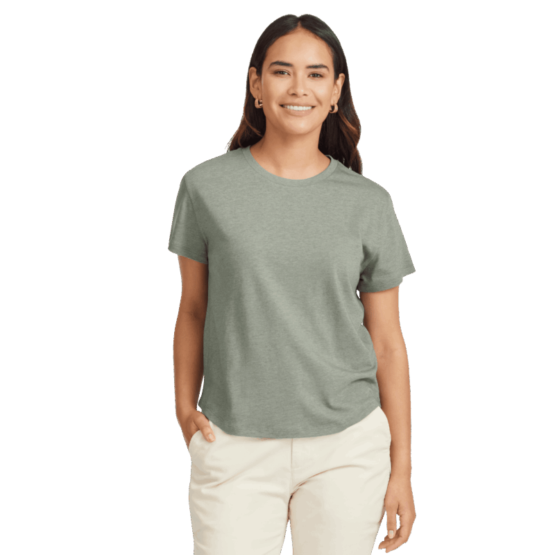 Women's Soft Merino Tee - Hazy Pine