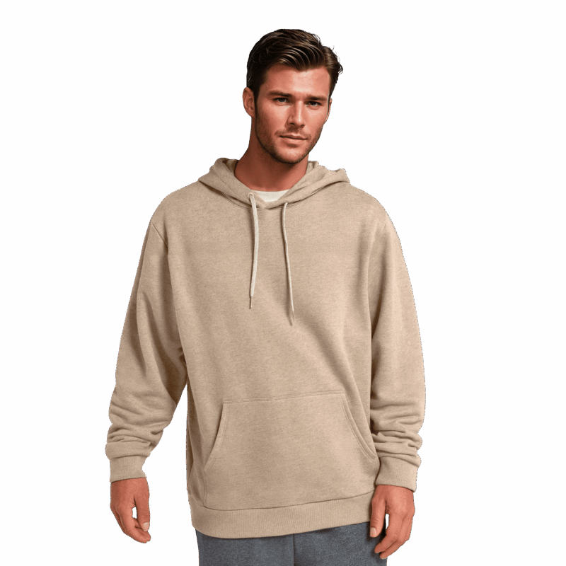 Unisex Merino Blend Hoodie - Rugged Beige