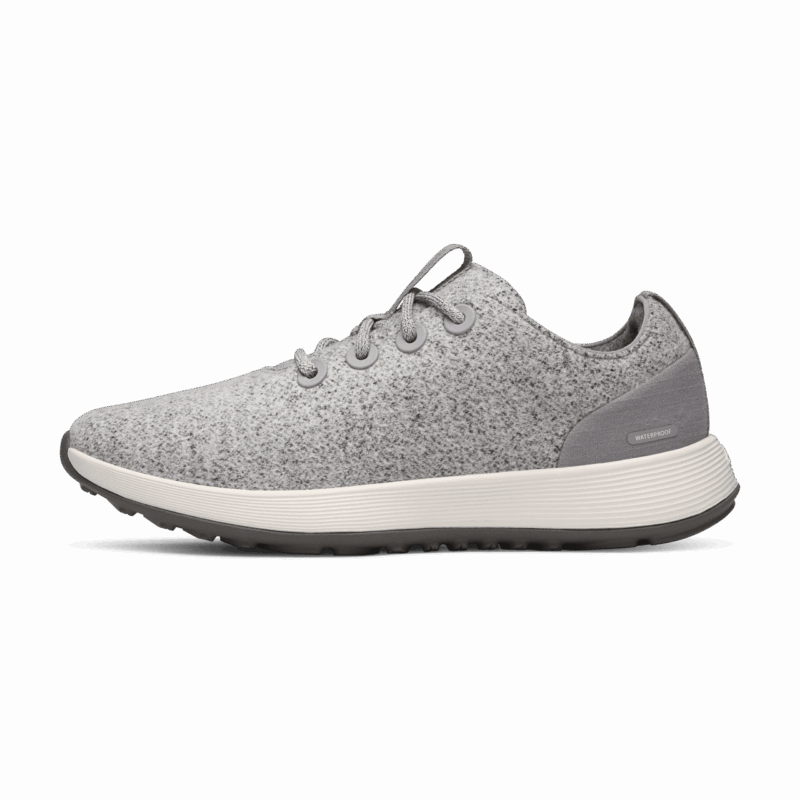 Women's Wool Runner NZ Waterproof - Medium Grey (Natural White Sole)