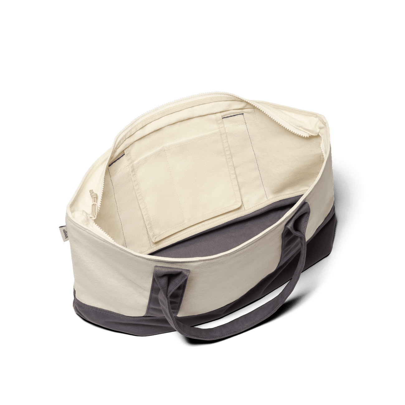 Canvas Tote Bag - Natural White/Natural Grey - Image 3