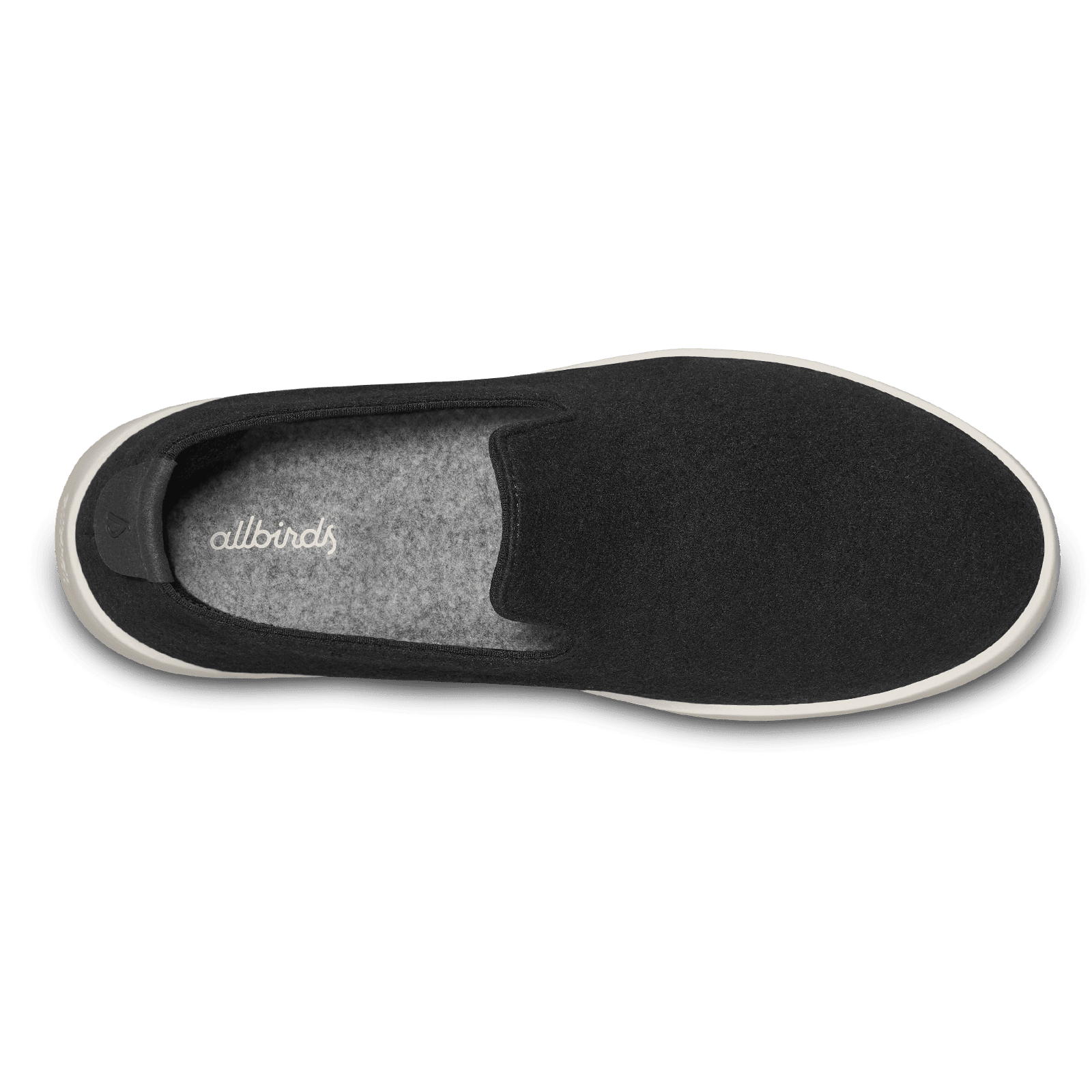 Men's Wool Lounger - True Black (Cream Sole) - Image 3