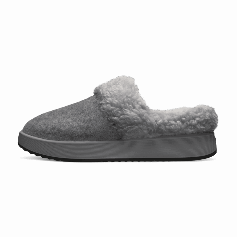 Women's Kiwi Slipper - Medium Grey (Pebble Grey Sole)