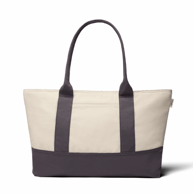 Canvas Tote Bag - Natural White/Natural Grey