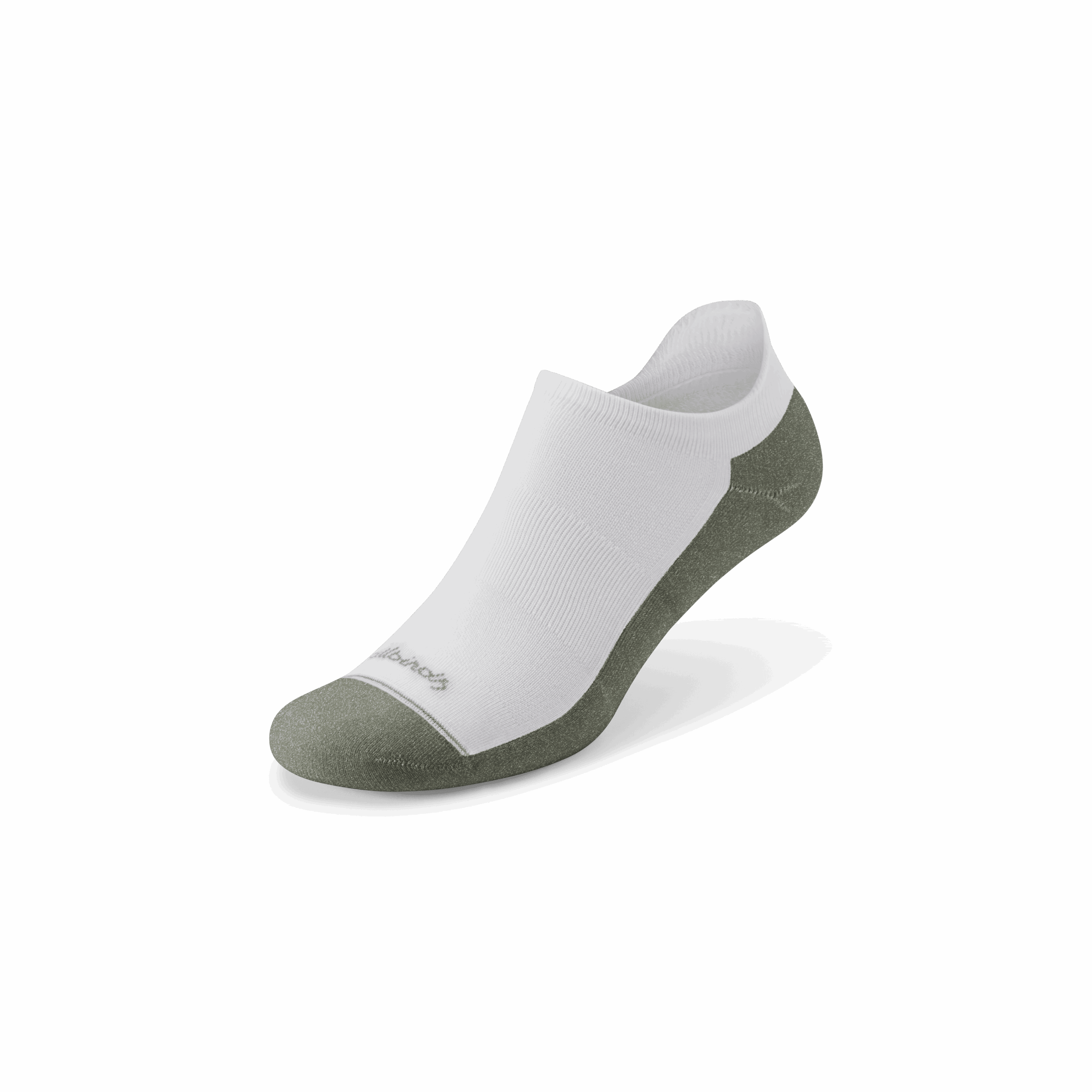 Anytime Ankle Sock - Blizzard/Thunder Green
