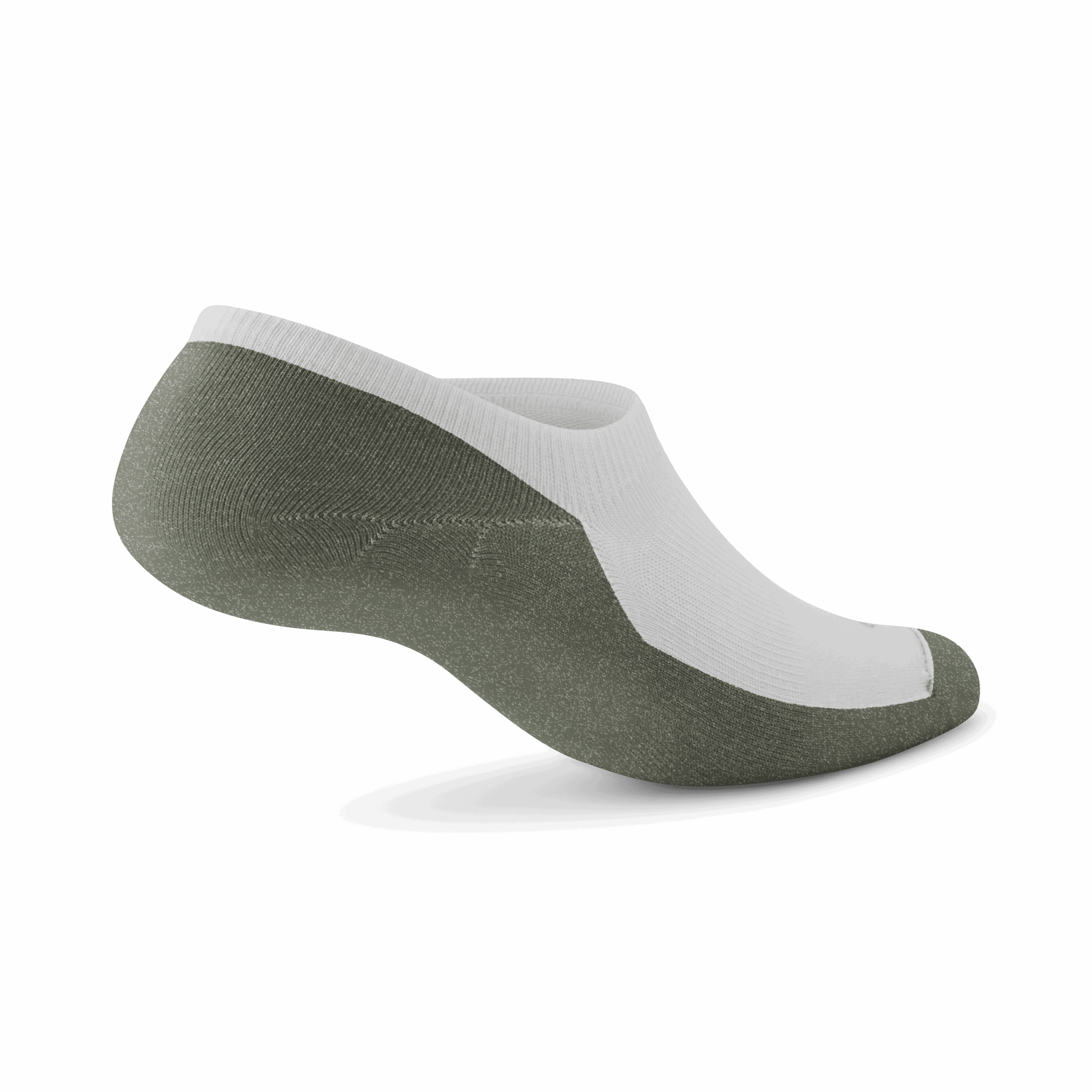 Anytime No Show Sock - Blizzard/Thunder Green - Image 2